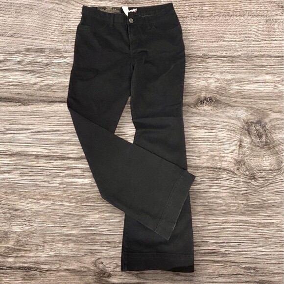 Wrangler Retro Mae Mid Rise Stretch Wide Leg Jeans Black - Picture 1 of 10